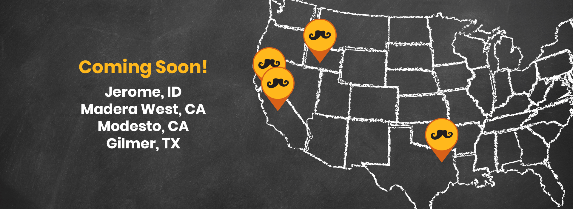 Pizza Factory locations coming soon: Jerome ID, Madera West CA, Modesto CA, Gilmer TX