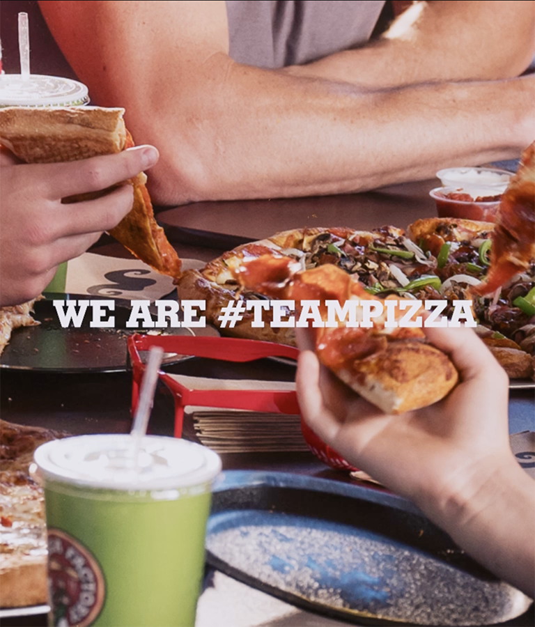 We are #teampizza (Click to order now)