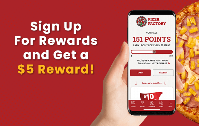 Sign up for rewards and get a $5 reward (click to learn more)