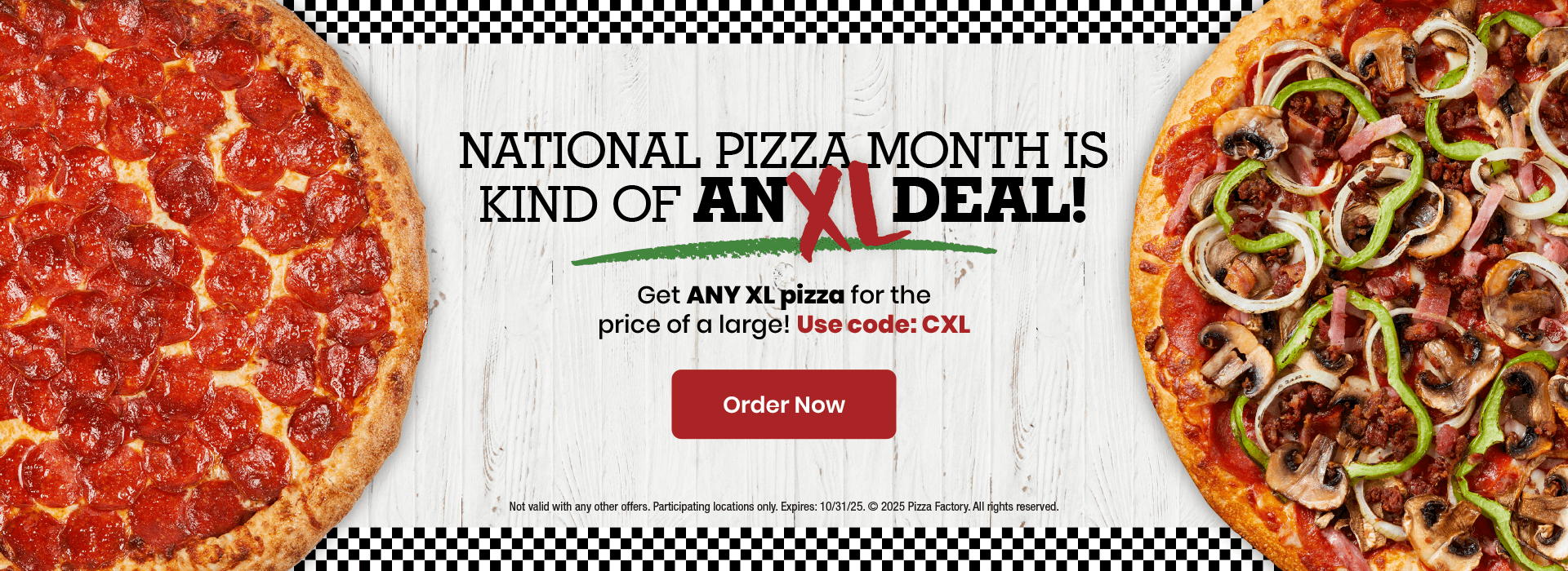 National Pizza Month is Kind of an XL Deal!